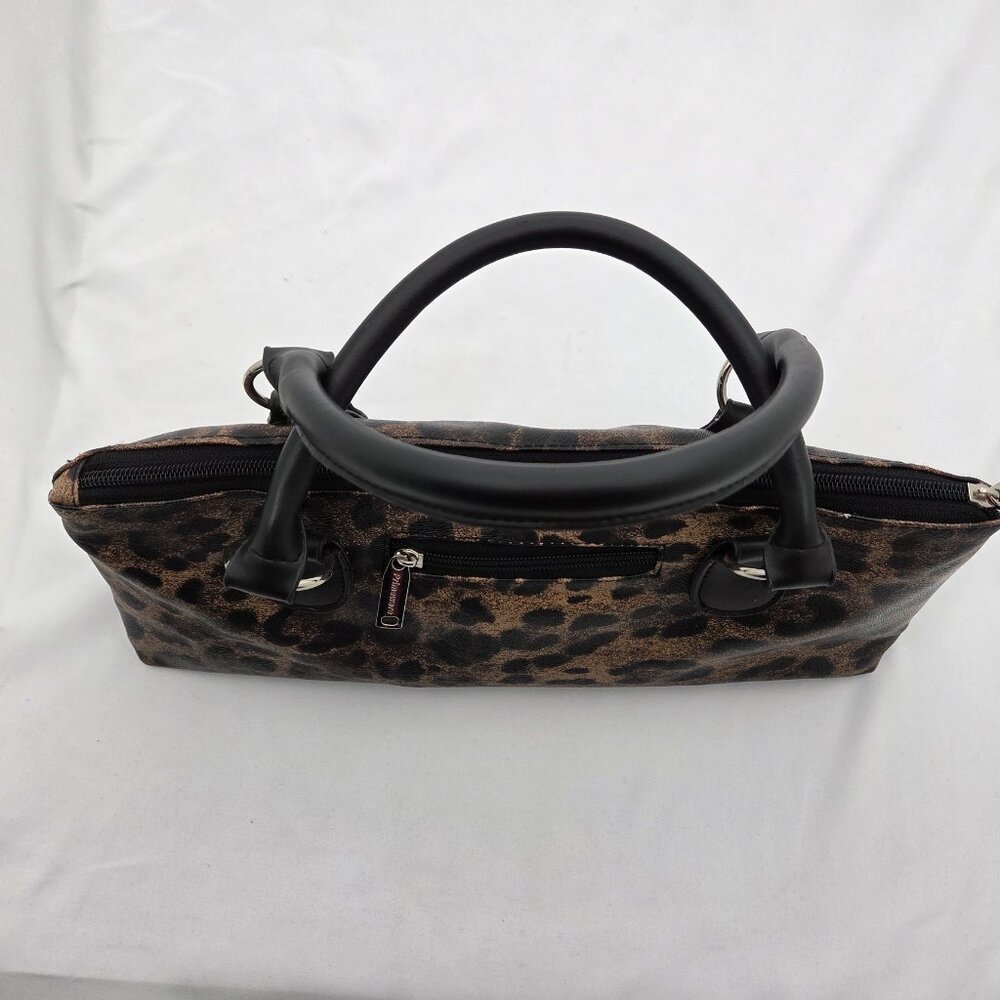 Primeware Leopard Print Insulated Wine Tote Clutch - Picture 5 of 9